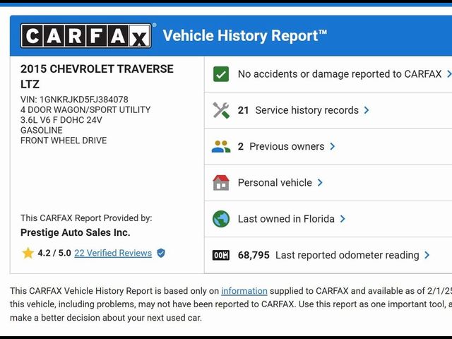 2015 Chevrolet Traverse LTZ