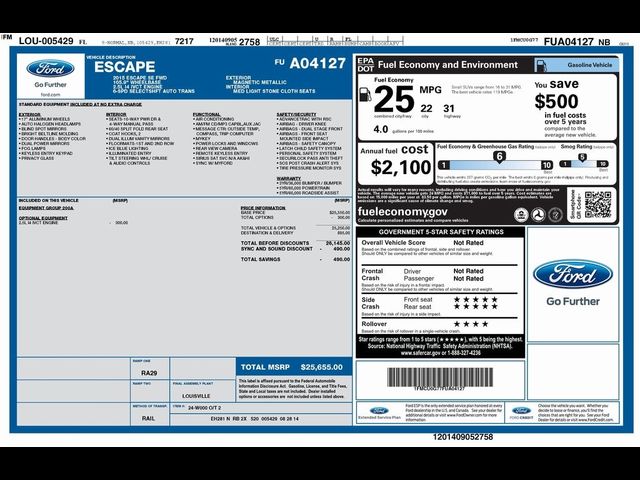 2015 Ford Escape SE