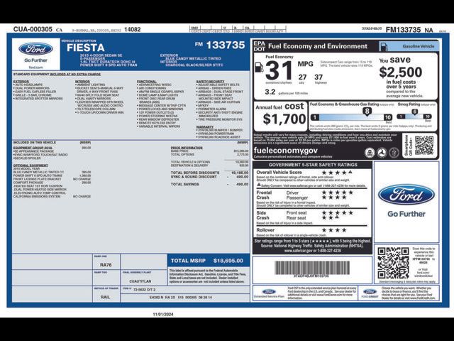 2015 Ford Fiesta SE