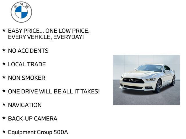 2015 Ford Mustang GT 50 Years Limited Edition