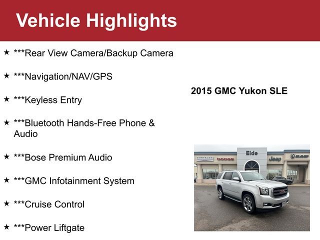 2015 GMC Yukon SLE