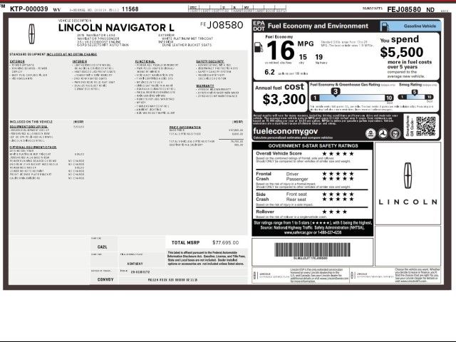 2015 Lincoln Navigator L Base