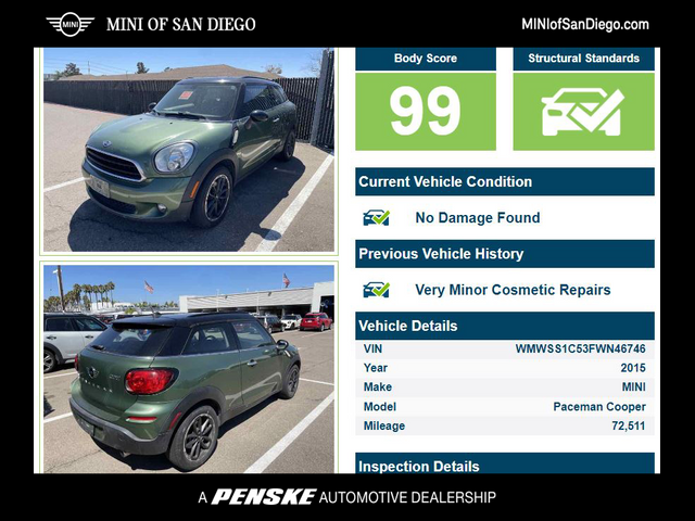 2015 MINI Cooper Paceman Base