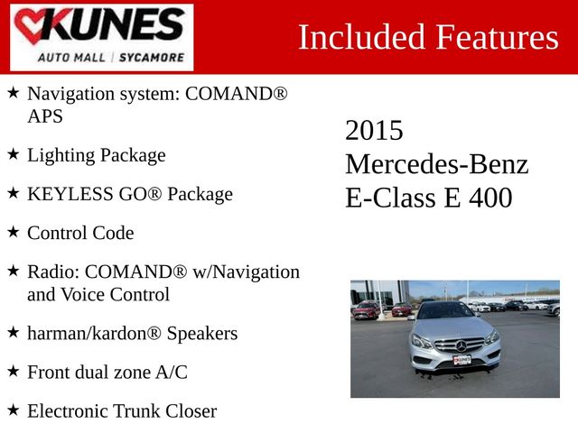 2015 Mercedes-Benz E-Class 400