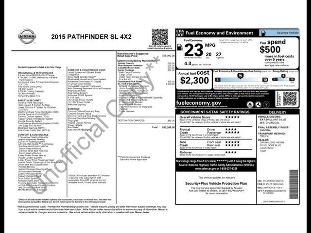2015 Nissan Pathfinder SL