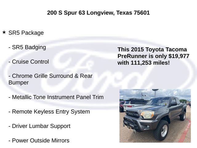 2015 Toyota Tacoma PreRunner