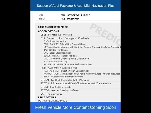 2016 Audi A3 1.8T Premium
