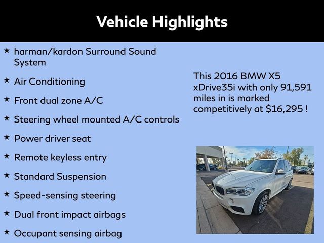 2016 BMW X5 xDrive35i