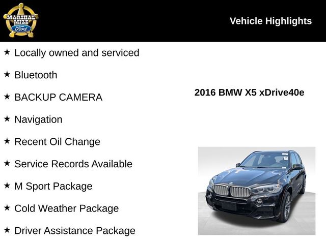 2016 BMW X5 eDrive xDrive40e