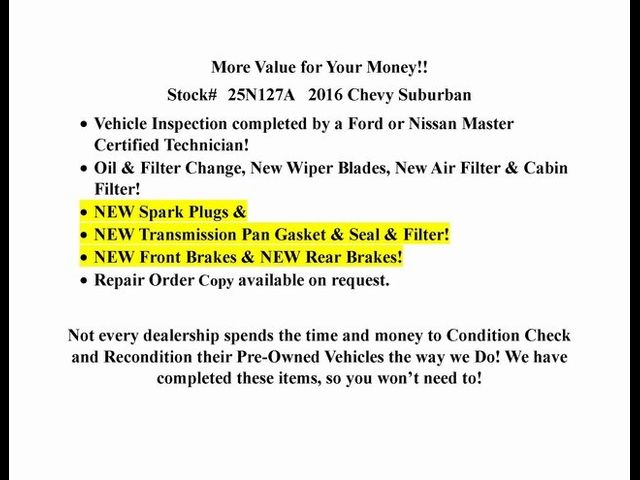 2016 Chevrolet Suburban LT
