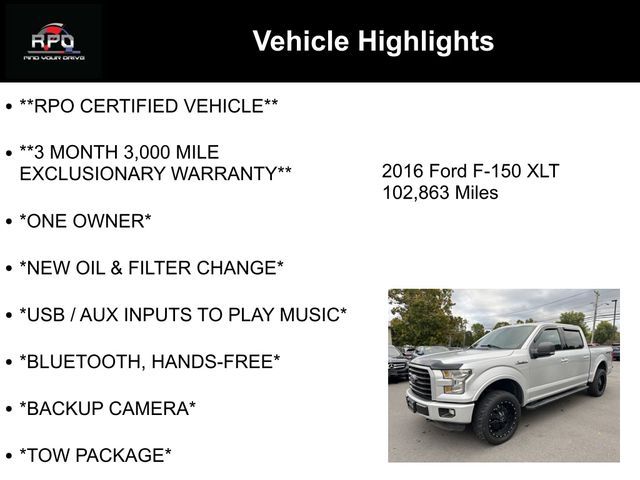 2016 Ford F-150 XLT