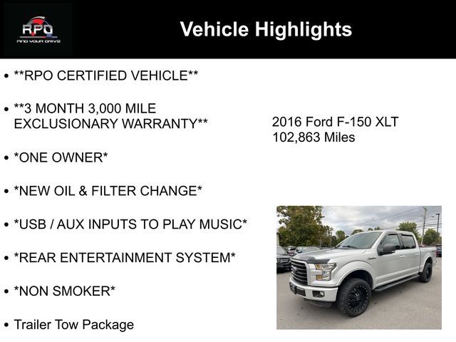 2016 Ford F-150 XLT