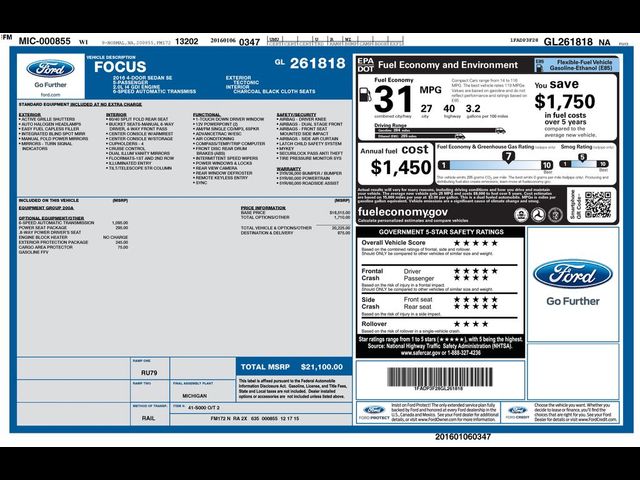 2016 Ford Focus SE