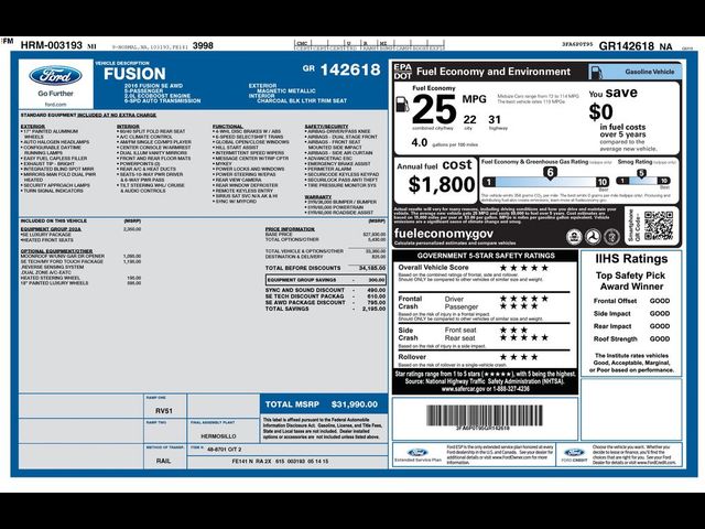 2016 Ford Fusion SE
