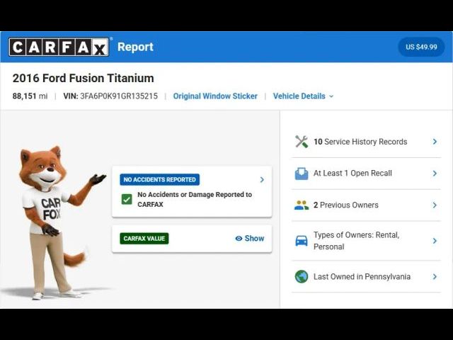 2016 Ford Fusion Titanium