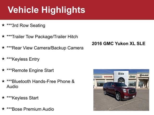 2016 GMC Yukon XL SLE