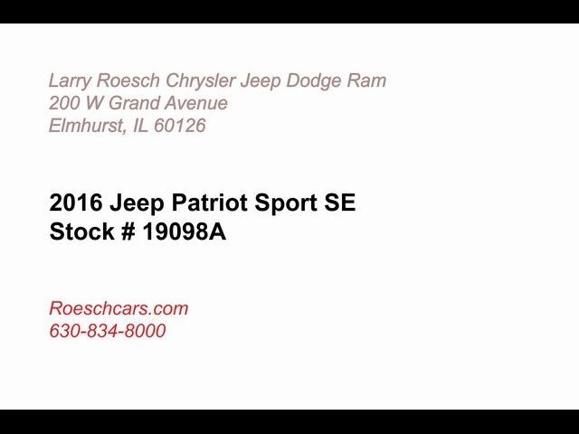 2016 Jeep Patriot Sport SE