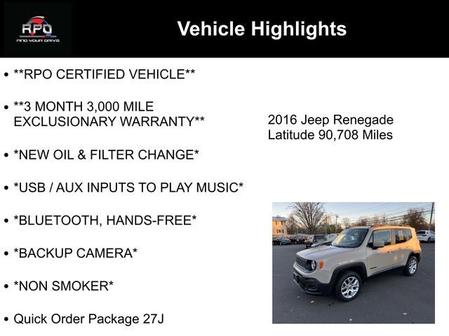 2016 Jeep Renegade Latitude