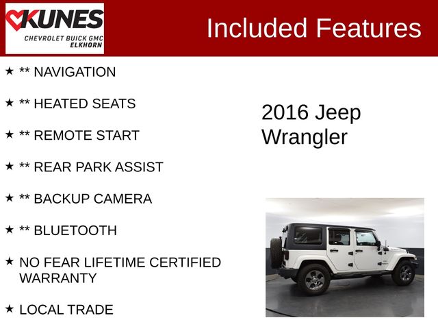 2016 Jeep Wrangler Unlimited Sahara