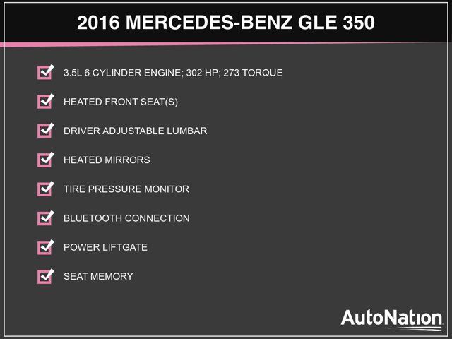 2016 Mercedes-Benz GLE 350