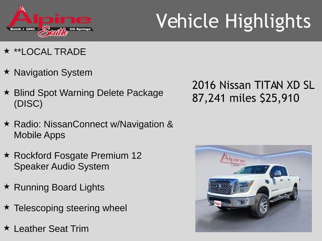 2016 Nissan Titan XD SL