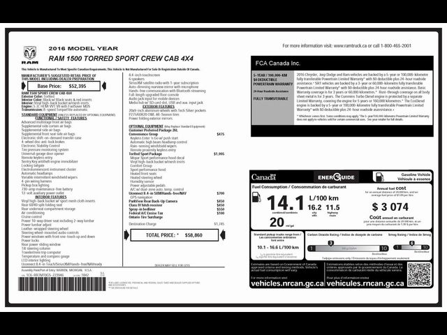 2016 Ram 1500 Sport