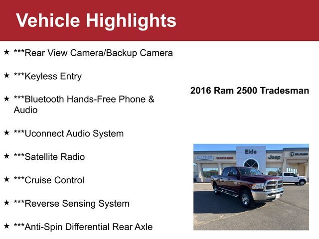 2016 Ram 2500 Tradesman