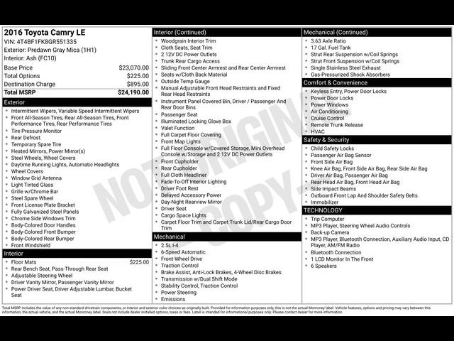 2016 Toyota Camry XLE