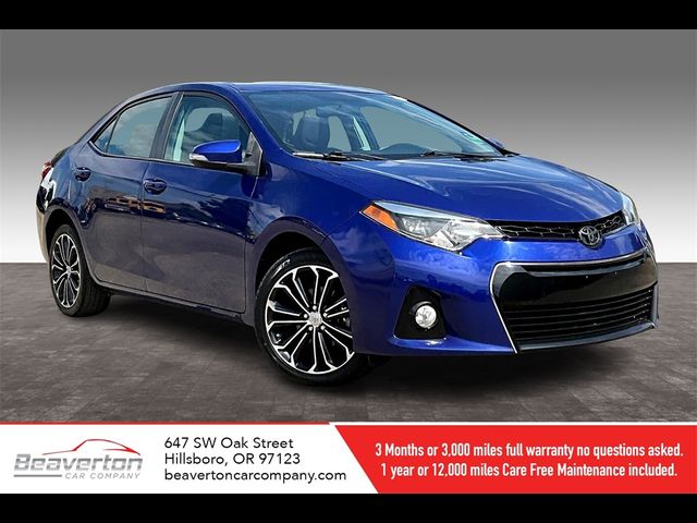 2016 Toyota Corolla S Plus