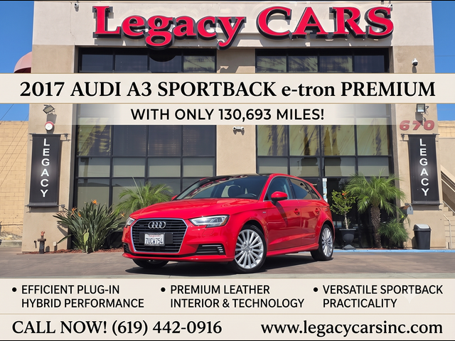 2017 Audi A3 Sportback e-tron Premium