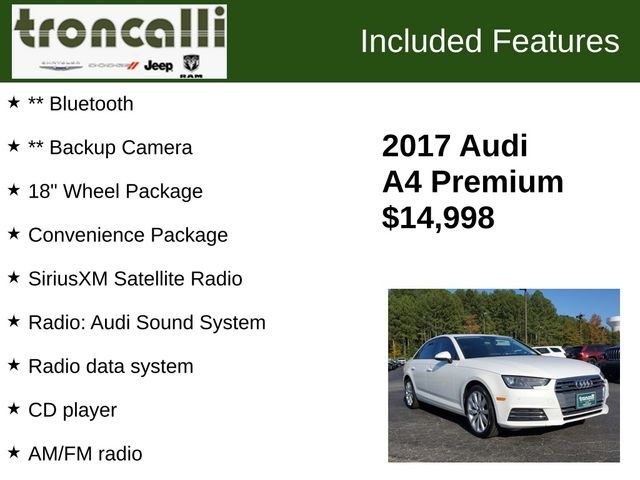 2017 Audi A4 Premium