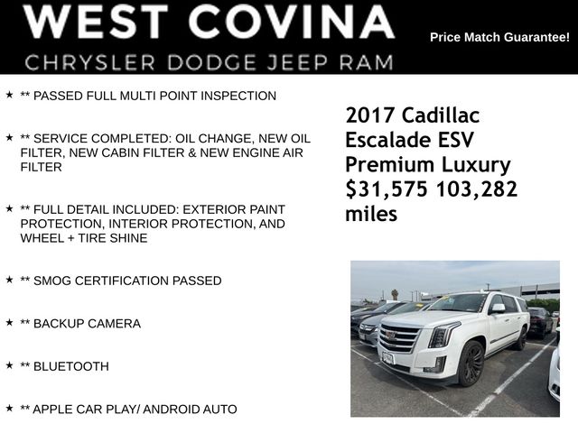 2017 Cadillac Escalade ESV Premium Luxury