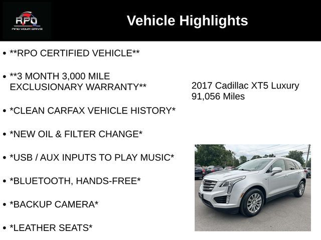 2017 Cadillac XT5 Luxury