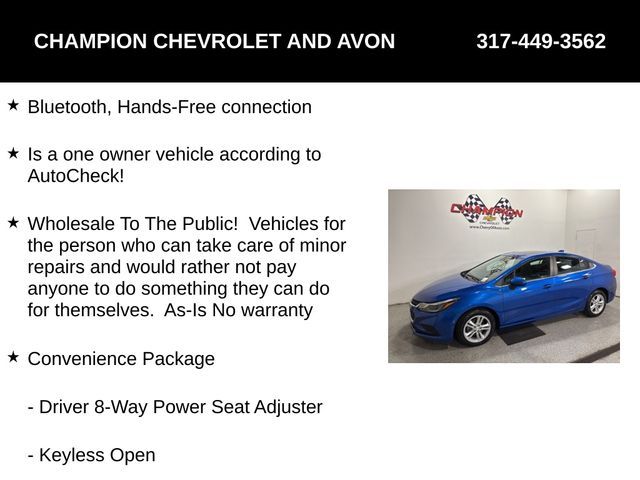 2017 Chevrolet Cruze LT