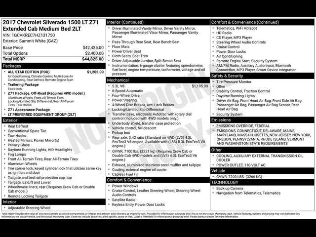 2017 Chevrolet Silverado 1500 LT