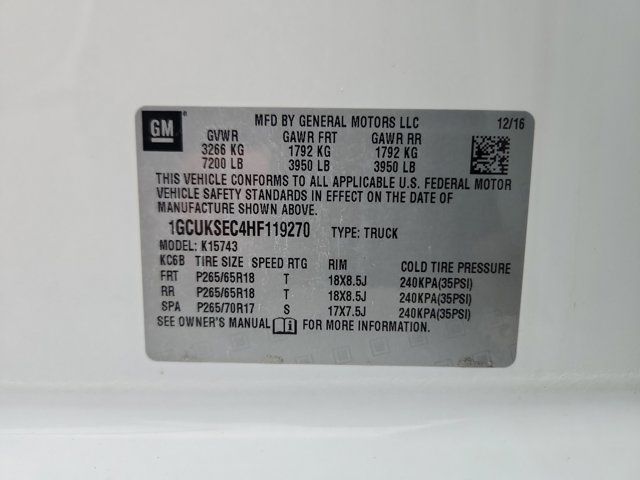 2017 Chevrolet Silverado 1500 LTZ