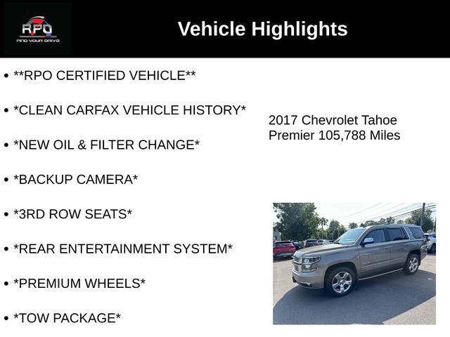 2017 Chevrolet Tahoe Premier