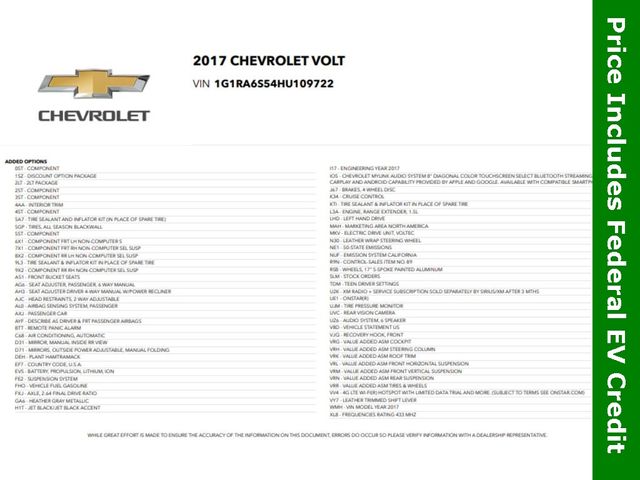 2017 Chevrolet Volt LT