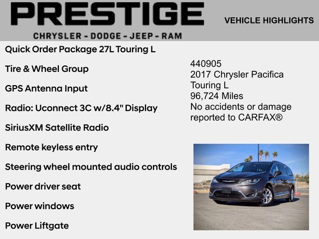 2017 Chrysler Pacifica Touring-L