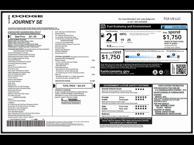 2017 Dodge Journey SE