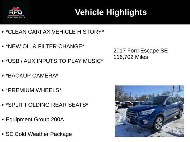 2017 Ford Escape SE