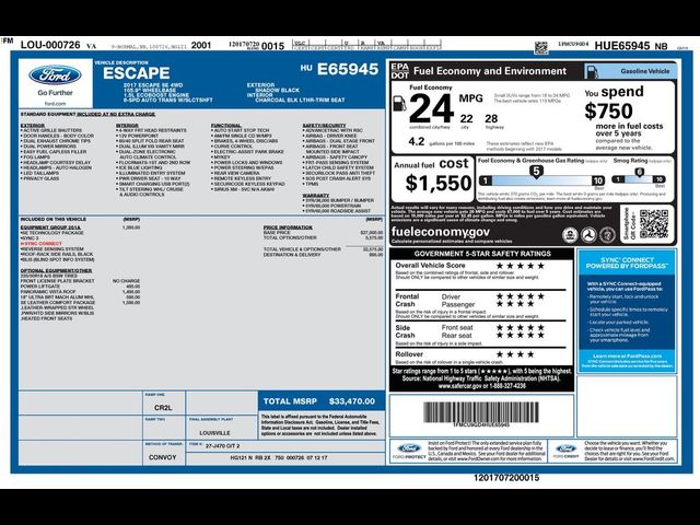2017 Ford Escape SE