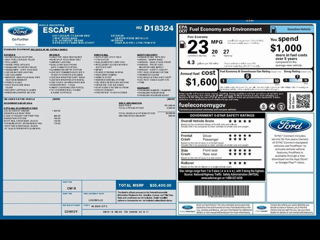 2017 Ford Escape Titanium