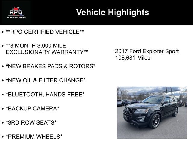 2017 Ford Explorer Sport