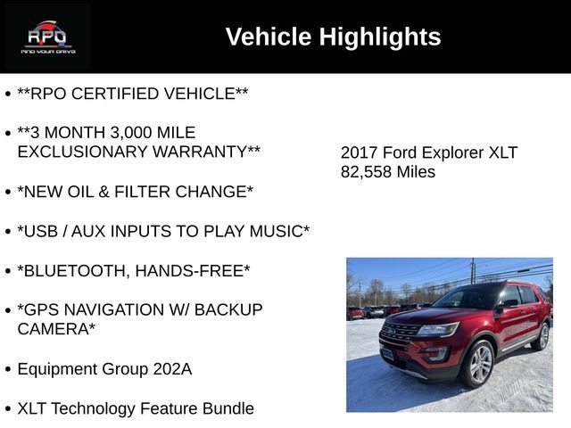 2017 Ford Explorer XLT