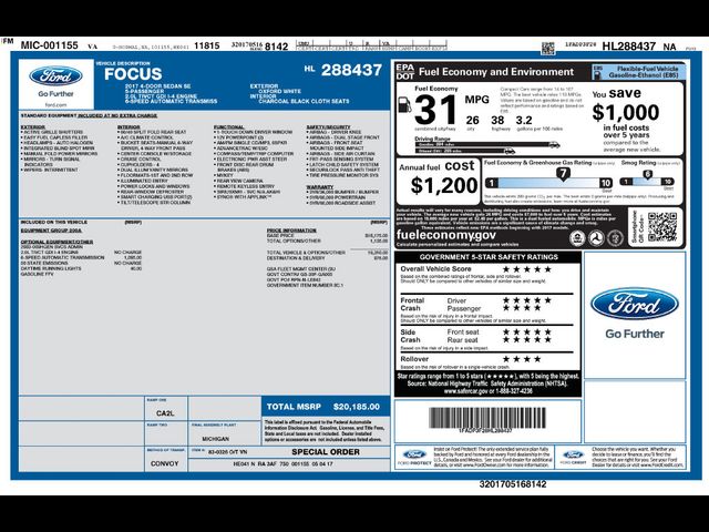 2017 Ford Focus SE