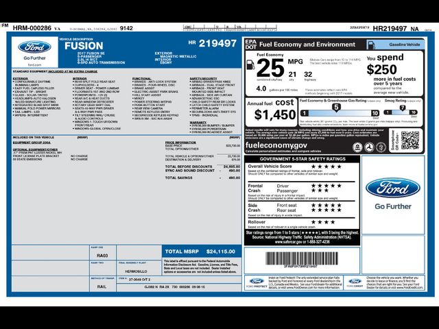 2017 Ford Fusion SE