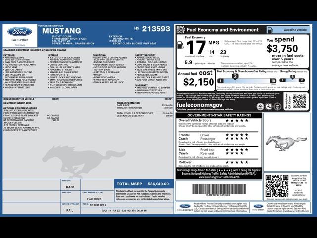 2017 Ford Mustang GT