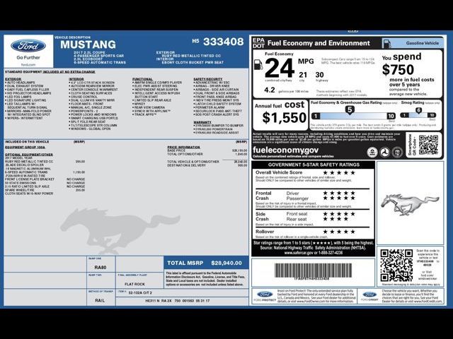 2017 Ford Mustang EcoBoost