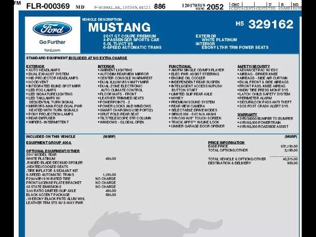 2017 Ford Mustang GT Premium